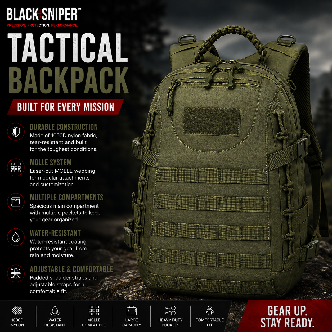 Tactical backpack