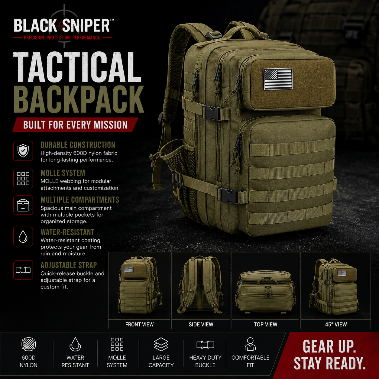 Tactical backpack