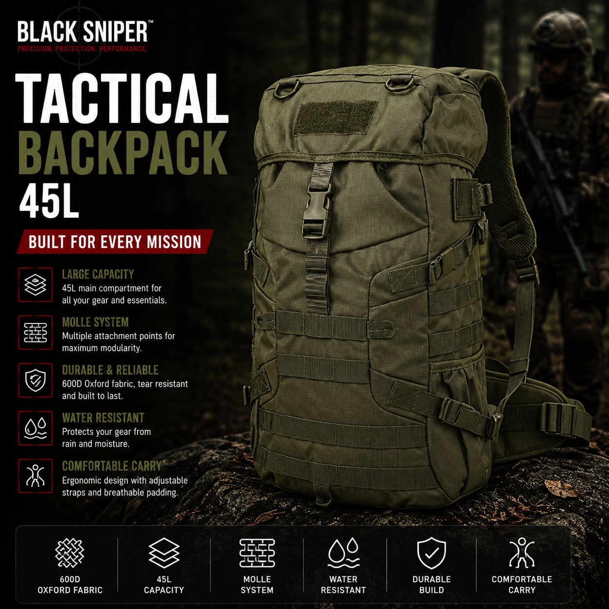Tactical backpack