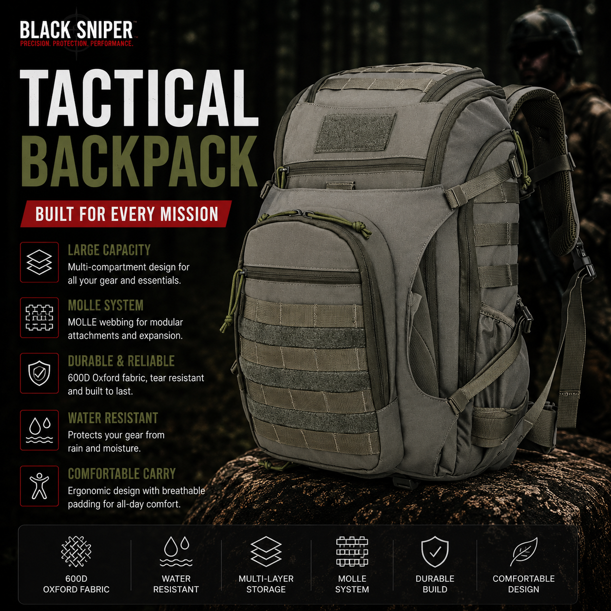 Tactical backpack