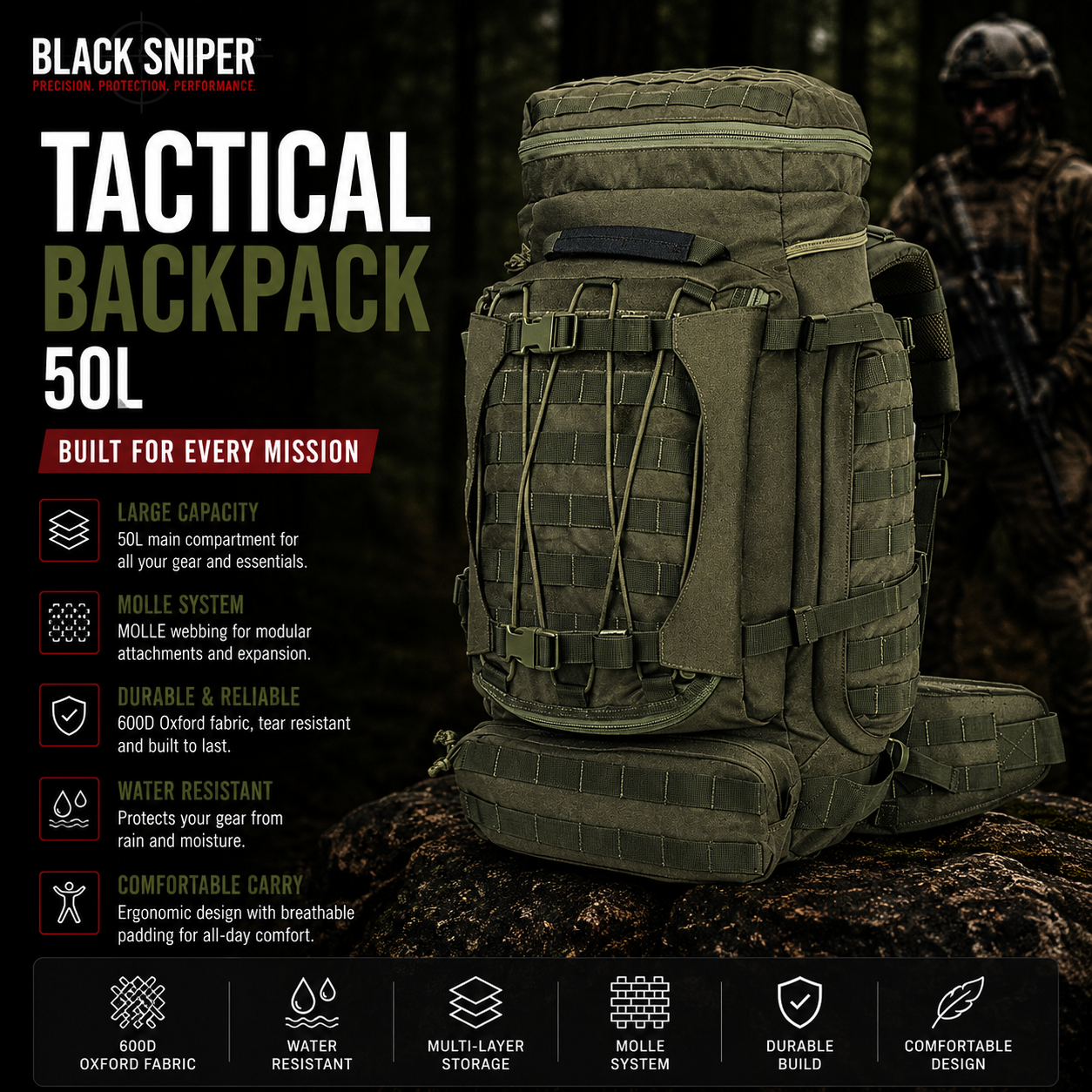 Tactical backpack