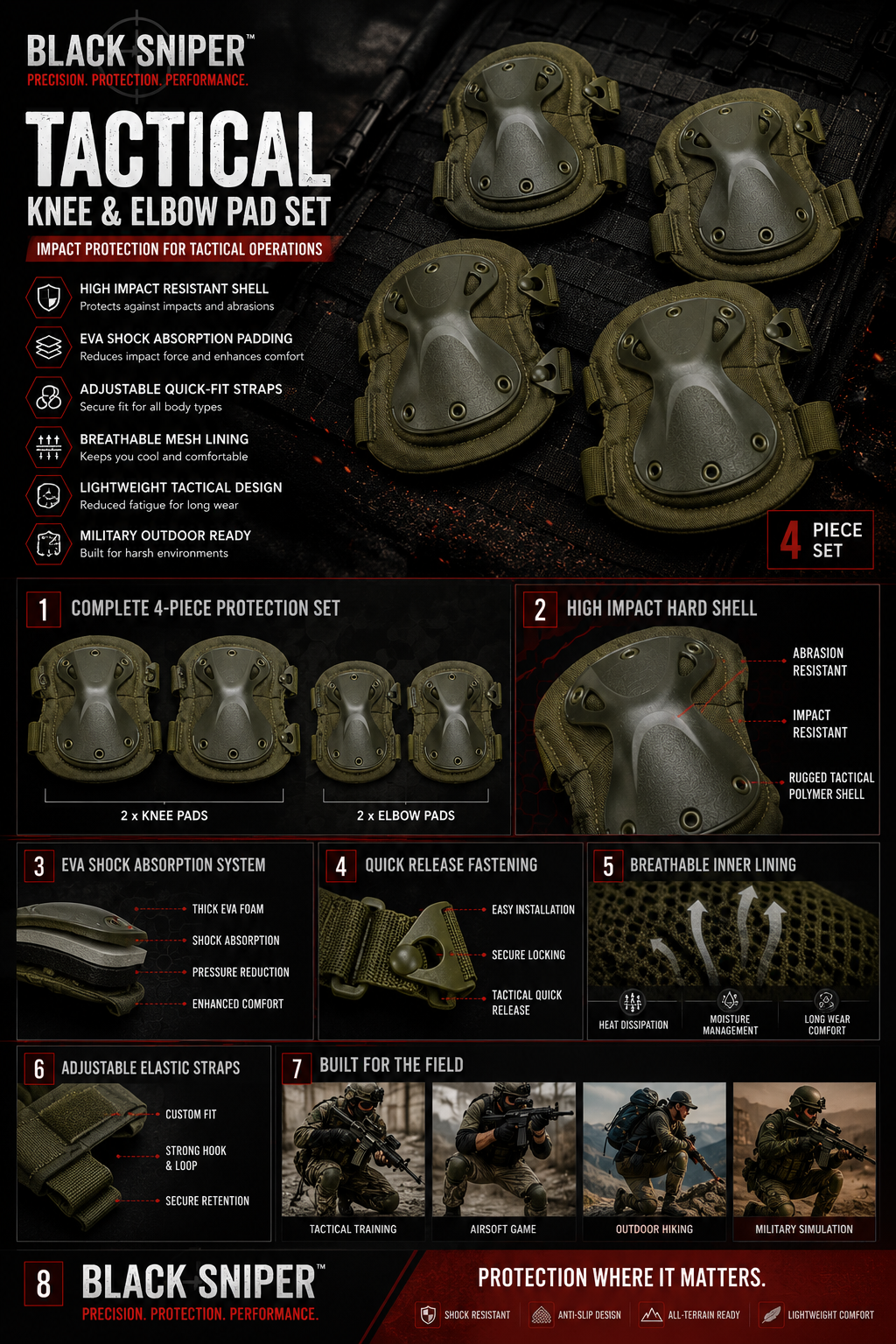Knee and elbow pads - Image 2