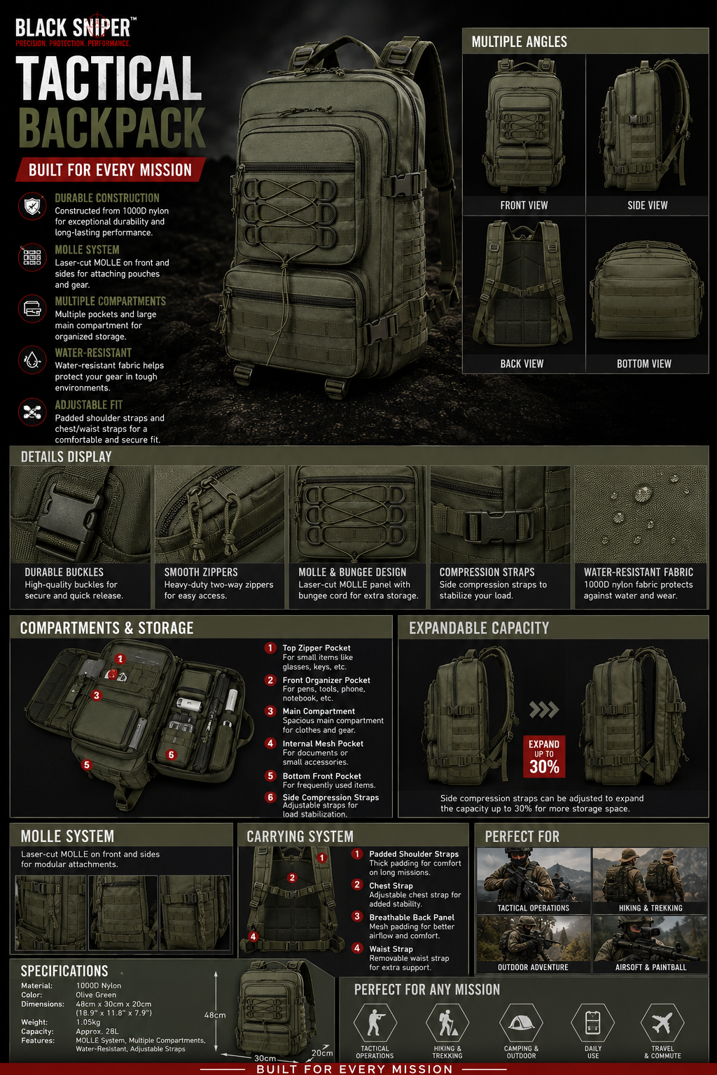Tactical backpack - Image 2
