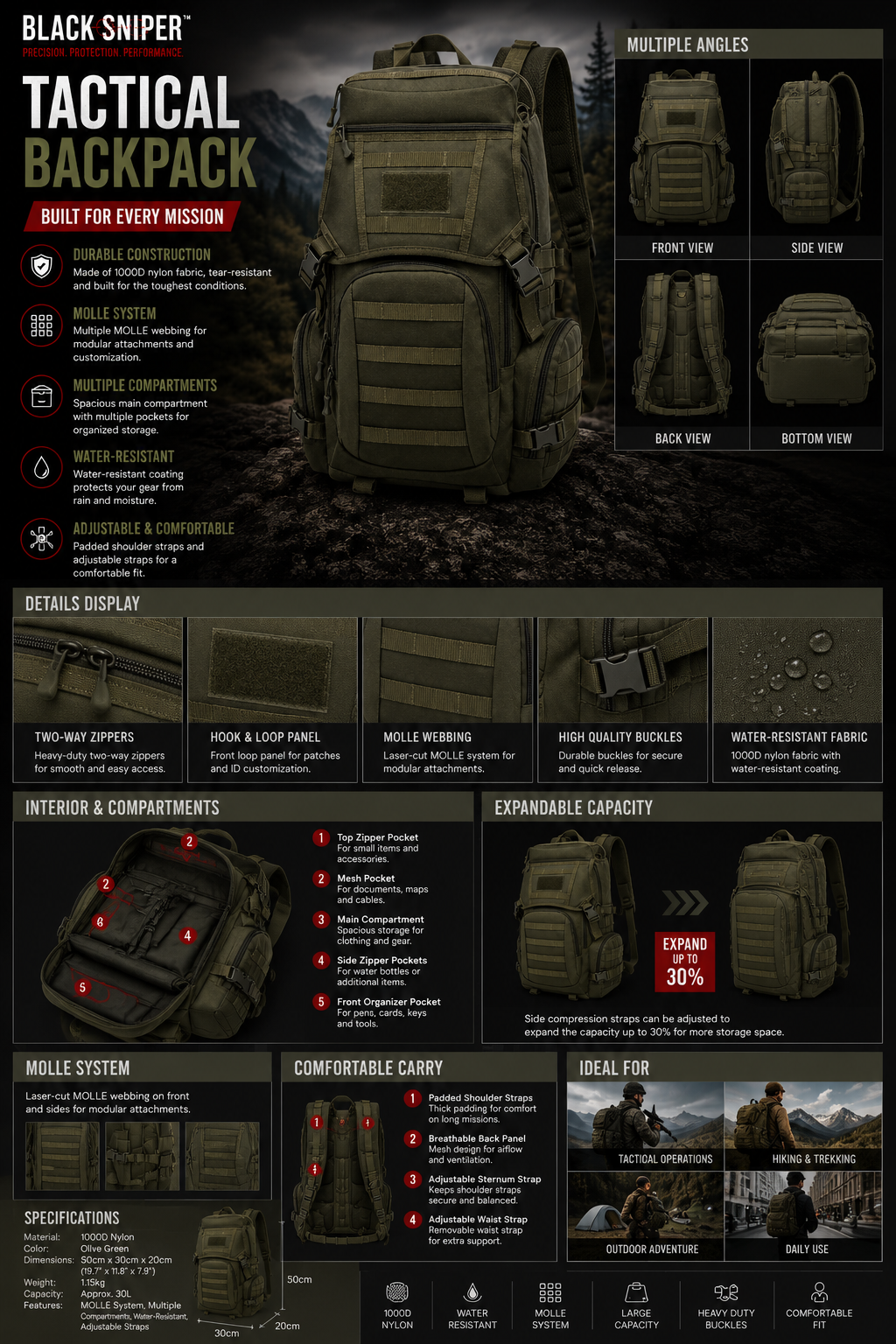 Tactical backpack - Image 2