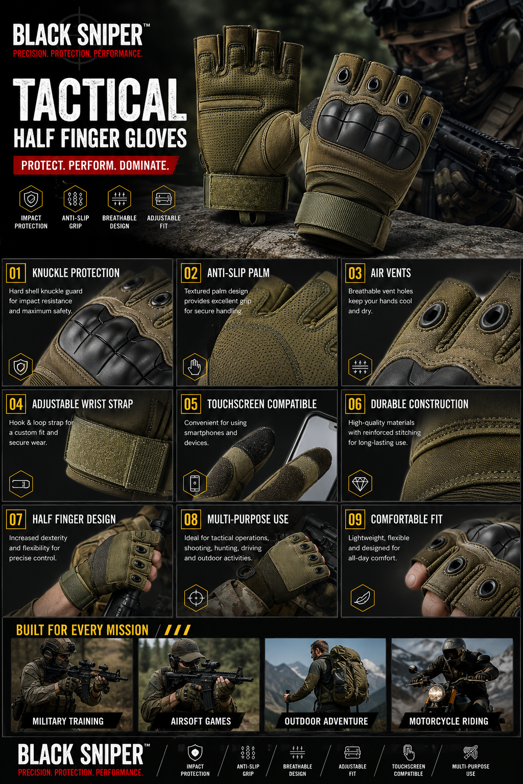 Tactical gloves - Image 2